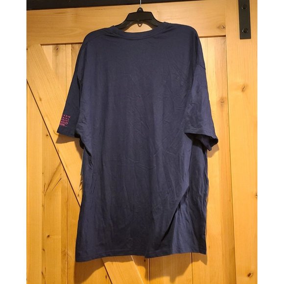 Reebok T-Shirt Adult Size XXL Boobguy Avon Walk for Breast Cancer Blue pink - Picture 2 of 12